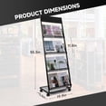 thumbnail image 2 of Floor-Standing Magazine Rack 4-Layer with Wheels, Brochure Display Stand for Exhibitions, Office, and Any Organization Requiring Information Display, 2 of 7