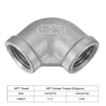 thumbnail image 4 of Unique Bargains 1/4 NPT Female Thread 90 Degree Elbow Pipe Fitting 304 Stainless Steel, 4 of 5