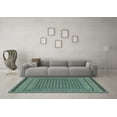 thumbnail image 3 of Ahgly Company Indoor Rectangle Southwestern Light Blue Country Area Rugs, 3' x 5', 3 of 4