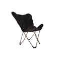 thumbnail image 2 of Mainstays Micro Suede Fabric Butterfly Folding Chair, Black, 2 of 5