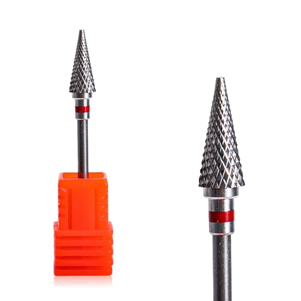 Broca de carburo de tungsteno para uñas, brocas giratorias para fresado de uñas, cortador eléctrico para máquina de manicura, accesorios para uñas Tan Jianjun unisex