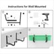 thumbnail image 4 of 2 Soportes Ajustables para Maceteros (6 A 12,5 Pulgadas) para Soportes para Jardineras, Jardineras para Ventanas, para Jardineras, Pared, 4 of 5