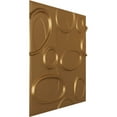 thumbnail image 2 of 19 5/8"W x 19 5/8"H Felix EnduraWall Decorative 3D Wall Panel, Bright Coat Gold (Covers 2.67 Sq. Ft.), 2 of 6
