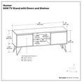 thumbnail image 5 of Simpli Home Simpli Home Hunter 60 inch Wide Solid Mango Wood TV Stand in Urban Brown For TVs up to 65 inches, 5 of 12