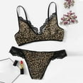 thumbnail image 2 of Sexy Sleepwear for Women New Women Sexy Lace Leopard Print Bra with Thong Sleepwear Lingerie Set S-2Xl Lingerie for Women Sexy Sexy Lingerie for Women Lace Lingerie for Women, 2 of 8