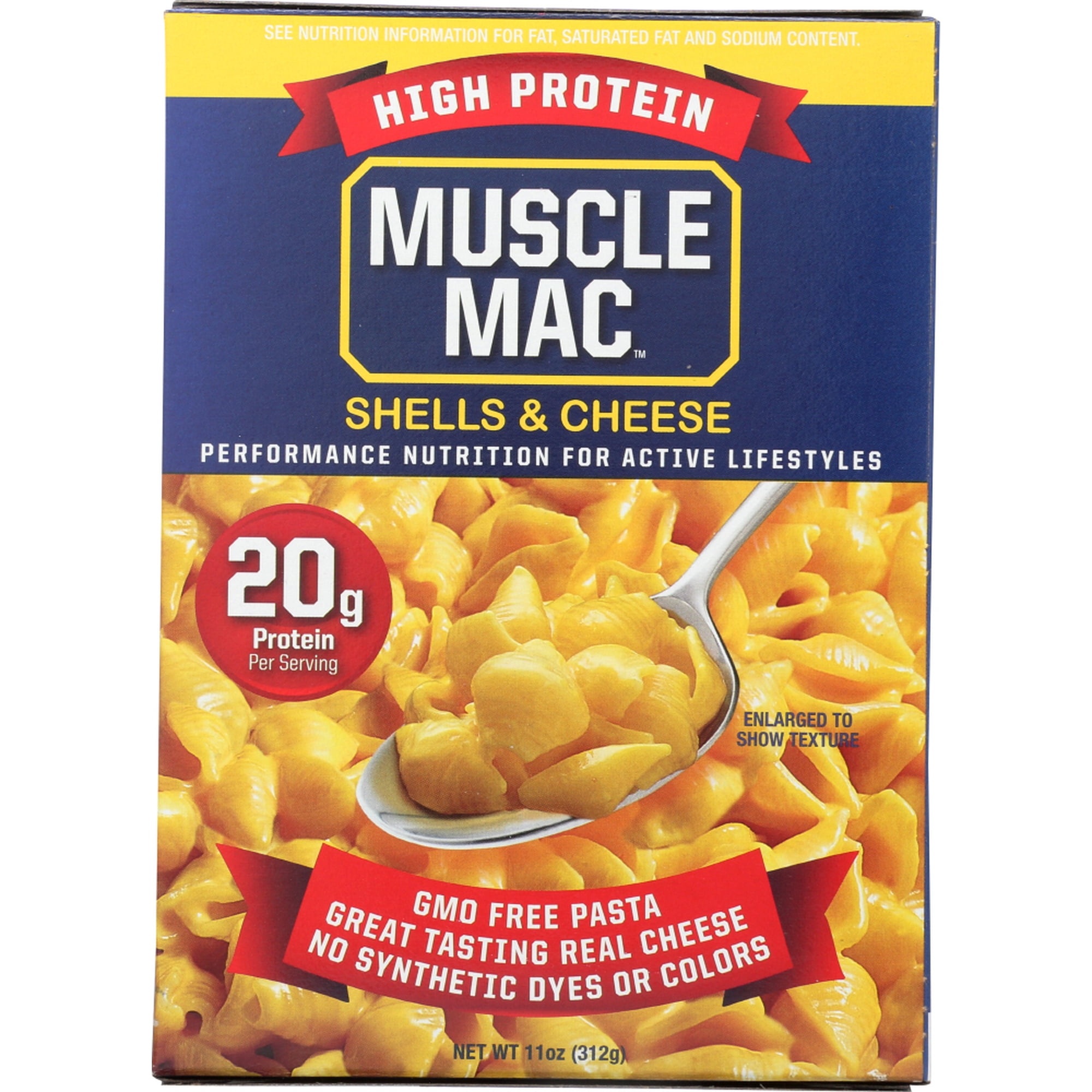 Quality Pasta Muscle Mac Shells & Cheese, 11 oz