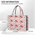 thumbnail image 3 of Large Capacity Tote Bag,Pink Christmas Red Truck and Snowman Pattern Handbag Fashion Luxury Tote Bag,15.7"x13"x 5.1" Inches,Laptop Compatible, 3 of 6