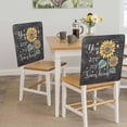 thumbnail image 5 of Farmhouse Sunflower Chair Covers Set of 8 You Are My Sunshine Chair Back Covers Stretch Removable Washable Slipcovers Protector for Dining Room Kitchen Party Decor, 5 of 9