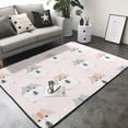 thumbnail image 3 of Area Rugs For Living Room Decor - Cute Hamster Sunflower Seed Pink Soft Anti Slip Throw Washable Rugs 5x7 For Bedroom, Indoor Carpet For Bedroom Living Room 80x58In, 3 of 7