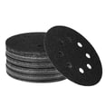 thumbnail image 1 of 50 discos de lija de 5 pulgadas 125 mm, 8 agujeros, 240/180/120/80/60, papel de lija para máquinas de lijado de pista aleatoria, hecho de material de carburo de silicio, papel de lija a base de agua n, 1 of 8