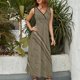 thumbnail image 2 of Irregular Stripe Vestido Sin Mangas , Vestidos De Lujo Para Ocasiones Oficiales, 2 of 5