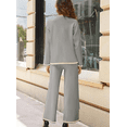 thumbnail image 5 of Women's 2 Piece Outfits Long Sleeve Knit Sweater Set Top Lounge Wide Leg Pants Sets Tracksuits Spring and Autumn, 5 of 7