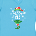 thumbnail image 4 of Inktastic Funny Christmas I'm the Sassy Elf with Shoes and Hat Women's V-Neck T-Shirt, 4 of 5