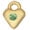 Lime Green, variant on Delight Jewelry Gold-tone Mini January - Maroon Crystal Heart - Large Goldtone Crystal Initial - A - Charm Necklace, 17.5" 2"