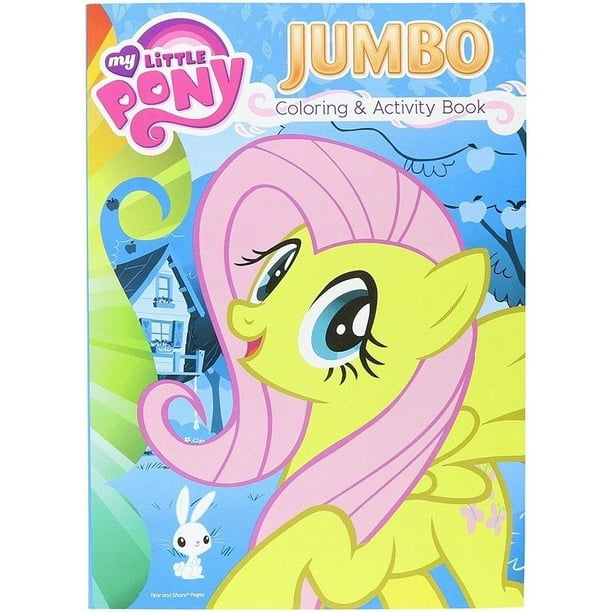 My Little Pony Jumbo 96 pg. Coloring And Activity Book Fluttershy