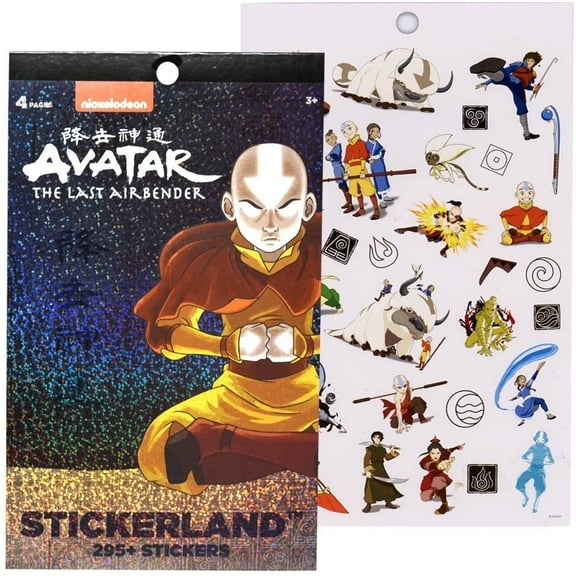 Avatar 4 Sheet Foil Cover Sticker Pad with 200  Stickers