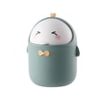 thumbnail image 2 of JZCHUNTOY Desktop Trash Can 1 Piece, Small Creative Cylindrical Waste Bin, Durable Lightweight Space Saving Garbage Container, Suitable for Bedroom Kitchen Office Desk Vanity Countertop Use, 2 of 6
