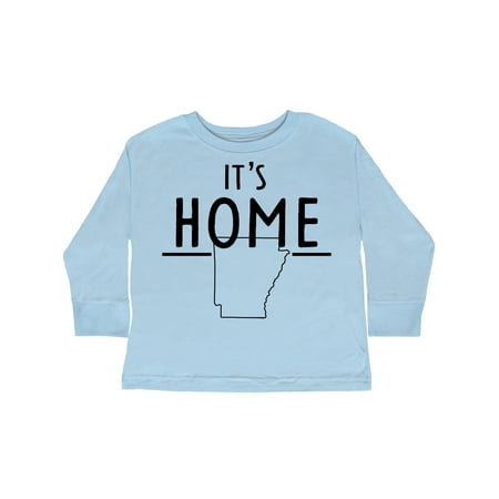 

Inktastic It s Home- State of Arkansas Outline Gift Toddler Boy or Toddler Girl Long Sleeve T-Shirt