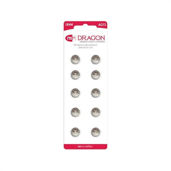 Dragon Alkaline Batteries - Ag13/lr44 Pack Of 10