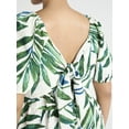 thumbnail image 2 of Time and Tru Women's Puff Sleeve Mini Dress, Sizes XS-XXXL, 2 of 5