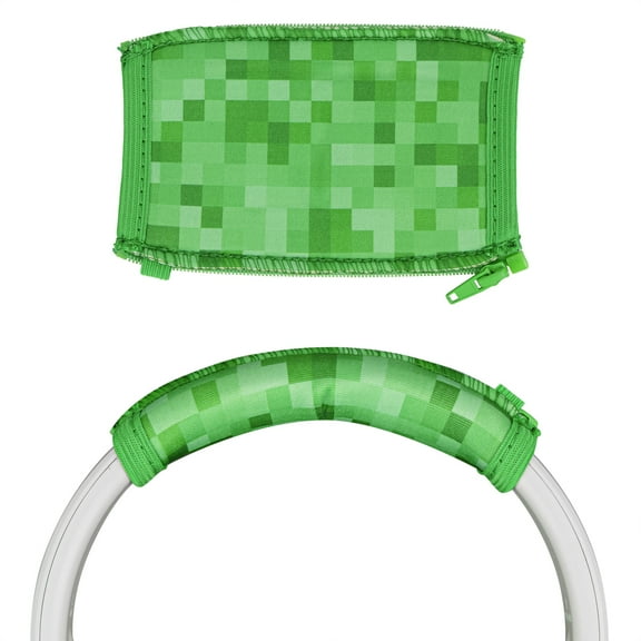 Geekria Flex Fabric Headband Cover Compatible with Skullcandy Crusher Evo/ANC/ANC2, Hesh 3/Evo/ANC, Venue Headphone, Sweat Cover (MC Grass)