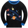 thumbnail image 2 of Popshion Toddler Boys Pajamas 100% Cotton Space Planet Long Sleeve Kids 2 Piece Clothes Sleepwear 7T/6756, 2 of 7