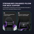 thumbnail image 2 of GTRACING Gaming Chair with Footrest Ergonomic Reclining Office Chair Swivel Rocker, Purple, 2 of 8