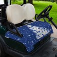 thumbnail image 2 of Golf Cart Seat Covers for 2 Seater,Navy Blue Christmas Tree Microfiber Cart Seat Towel Blanket,Balls Snowflake Xmas Tree Absorbent Breathable Non Slip Bench Seats Protector for Golf Course 51"x31", 2 of 9