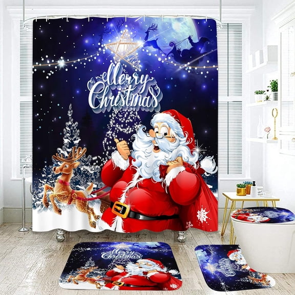 Halloween Skull Bathroom Set with Shower Curtain sets and Rugs Accessories, Pumpkin Ghost Cat Fall Shower Curtain, Cute Fall Autumn Bathroom Decor 4 Pcs