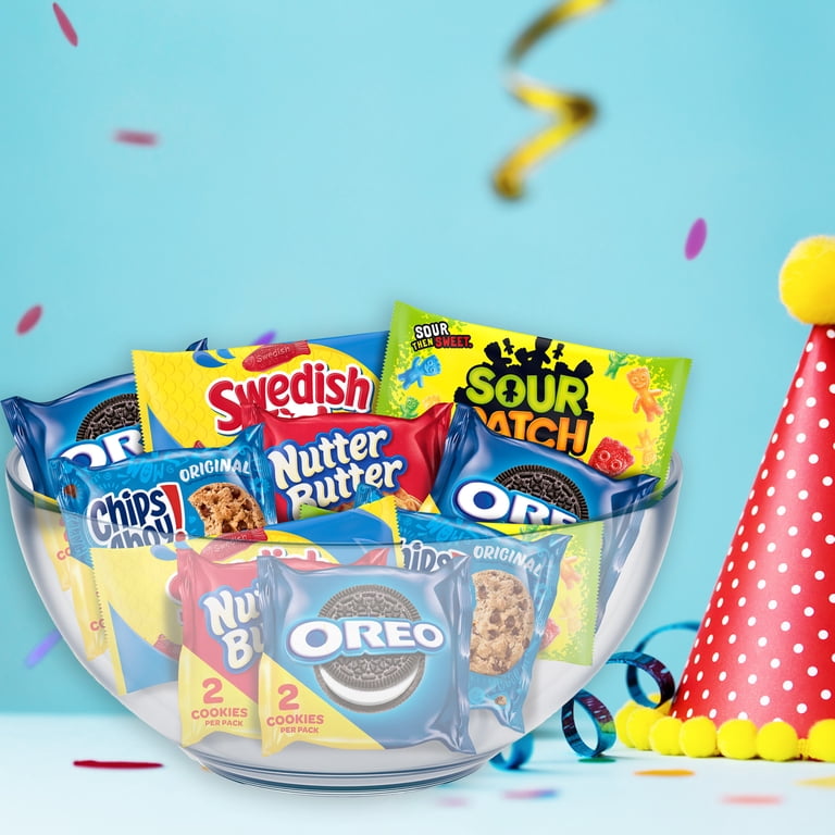 OREO, CHIPS AHOY!, Nutter Butter, SOUR PATCH KIDS & SWEDISH FISH