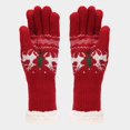thumbnail image 5 of HNMKIU Three Piece Cold Proof Knitted Hat Scarf Set With European Autumn Winter Warm Accessory For Daily Casual Wear Red - One Size, 5 of 9
