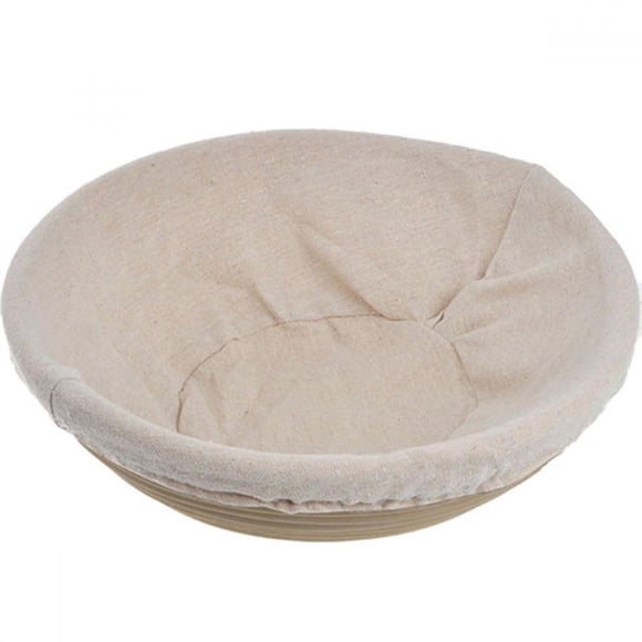 Bread Proofing Basket Banneton Proving Basket Natural Rattan Sourdough Proving Basket for Professional Home Bakers (with Cloth Liner)