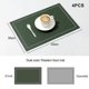 thumbnail image 2 of 4 washable leather placemats, waterproof, non-slip and heat-resistant, length 43*width 30cm, green., 2 of 5