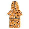 thumbnail image 2 of Chubasquero para perros con estampado, ligero, reflectante, impermeable, con capucha y orificio para arnés, chaqueta impermeable para exteriores, poncho, 2 of 5