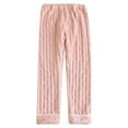thumbnail image 7 of UAMVSH Womens Fuzzy Winter Cozy Pajama Solid Pajama Bottoms Warm Soft Fleece Sleepwear Comfy Loungewear, 7 of 7