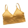 thumbnail image 2 of para mujer sin costuras es acolchados para mujer Tops con correa elástica s Chaleco en Amarillo Soledad Chaleco Bralette para mujer, 2 of 8