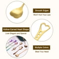 thumbnail image 3 of 8uds Corazón Forma Cucharas Inoxidable Acero 5.7 Pulgada Postre Cucharas Café Cuchara Cucharadita Revolver Cuchara para Té Azúcar, Oro, 3 of 7