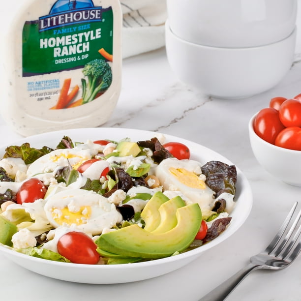 litehouse salad dressing Homestyle Ranch Dressing, 20 Oz : Grocery & Gourmet Food Litehouse Homestyle Ranch Salad Dressing