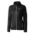 thumbnail image 2 of Women's Cutter & Buck Black James Madison Dukes Rainier Eco Insulated Puffer Full-Zip Jacket, 2 of 3