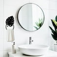 thumbnail image 5 of 1pc Iron Wall Mounted Hanging Ring Decorative Organizer Rack Leaf 180x150mm, 5 of 9