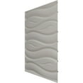 thumbnail image 4 of Ekena Millwork 19 5/8"W x 19 5/8"H Swell EnduraWall Decorative 3D Wall Panel, Universal Metallic Carbon Mist (12-Pack for 32.04 Sq. Ft.), 4 of 6