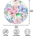 thumbnail image 4 of GZHJMY Watercolor Floral Pattern Round Placemats, Durable Non-Slip Table Mat Heat and Stain Resistant Placemat for Kitchen Table Outdoor BBQ Activities, 1PCS, 4 of 7