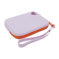 thumbnail image 4 of Bolso de la bolsa del auricular Bolso cosmético del silicón Bolso del viaje Bolso del artículo de tocador Pequeño bolso del maquillaje de la horquilla Violeta, 4 of 8