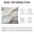 thumbnail image 5 of Nawypu  White Marble Throw Pillow Case Fashion Marbling Granite Stone Cushion Covers for Decorative Bedroom/Living Room/Sofa/Farm House Gold Black Gray, 5 of 5