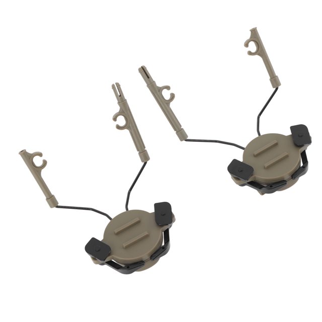 2 Uds Adaptador de Casco para Auriculares Soporte de Suspensión para Auriculares Casco Adaptador de Riel de 19-21mm Auriculares Giratorios Orejeras de Caza Soporte de Anggrek Otros