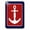 Blue, variant on 3dRose, Blue Boat Anchor Red Outline, single toggle switch