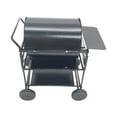 thumbnail image 3 of Portable Charcoal BBQ Grill with Wheels, Heavy-Duty Steel Construction & Adjustable Air Vents, 33x20x18 Inch Outdoor Grill with Bottom Shelf for Camping Backyard Picnic, 3 of 6