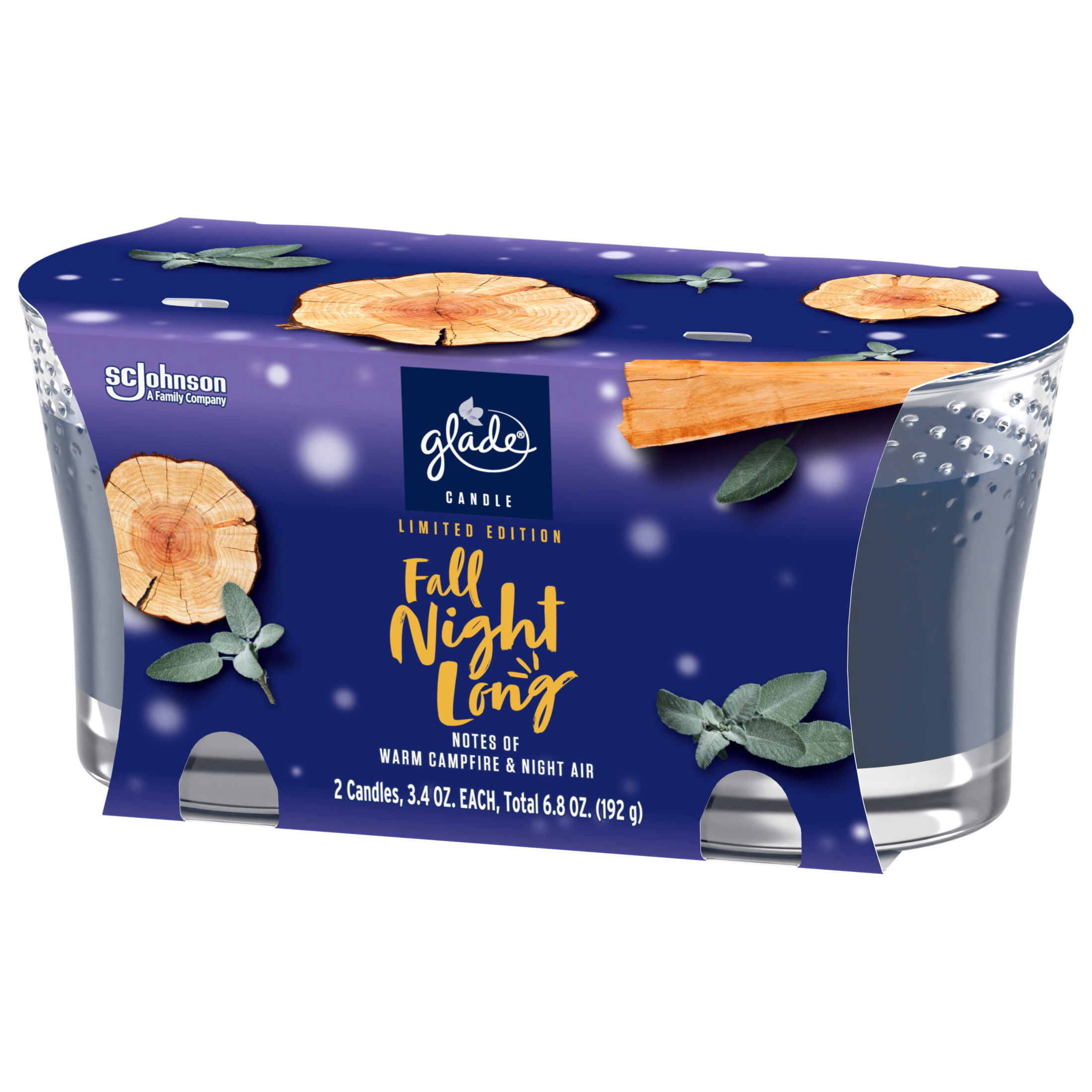 Glade Limited Edition Pine Wonderland Jar Candles - 3.4oz Each - Set Of 2 - Holiday Scent