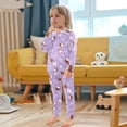 thumbnail image 5 of Leaves Palm Leaves Pattern Cotton Pajamas 2 Piece Set Sleepwear Soft and Comfortable Homewear Nightwear, 5 of 7