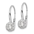 thumbnail image 2 of Primal Gold 14 Karat White Gold Lab Grown Diamond Leverback Drop Earrings, 2 of 3